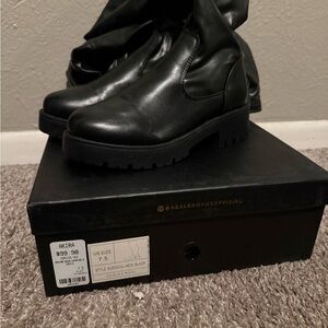 Azalea Wang Black Ankle Boots